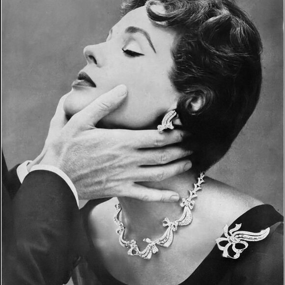 KRAMER “The Diamond Look” Rhinestone Choker NECKLACE - Picture 4 of 9